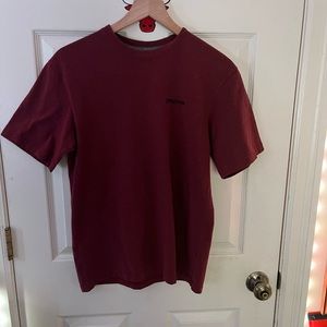 Red Patagonia cotton t shirt